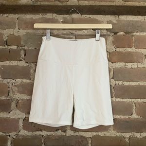 naked wardrobe white bike shorts